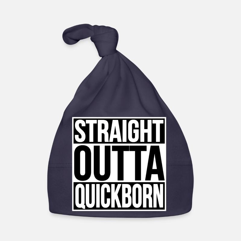 Straight Outta Quickborn Baby Bio-Mütze