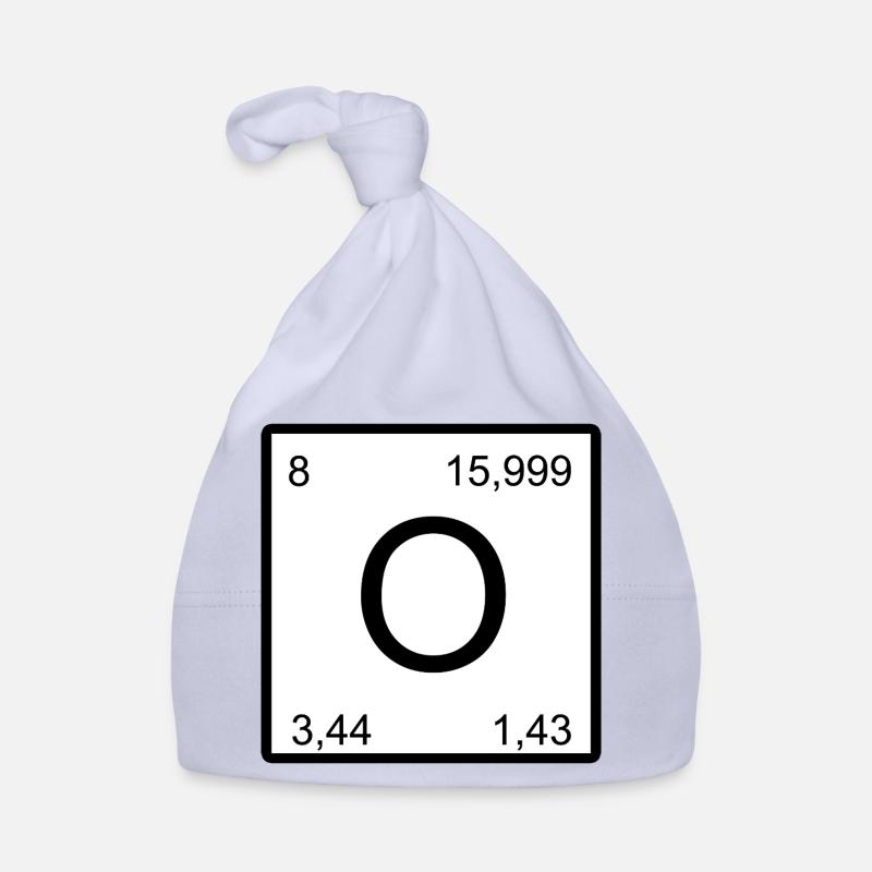 O oxygen sign in minimal style nerd Organic Baby Cap