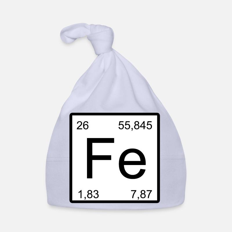 Fe Element Typografie Minimal Baby Bio-Mütze