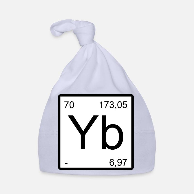 Ytterbium Element Symbol Minimal Print Organic Baby Cap