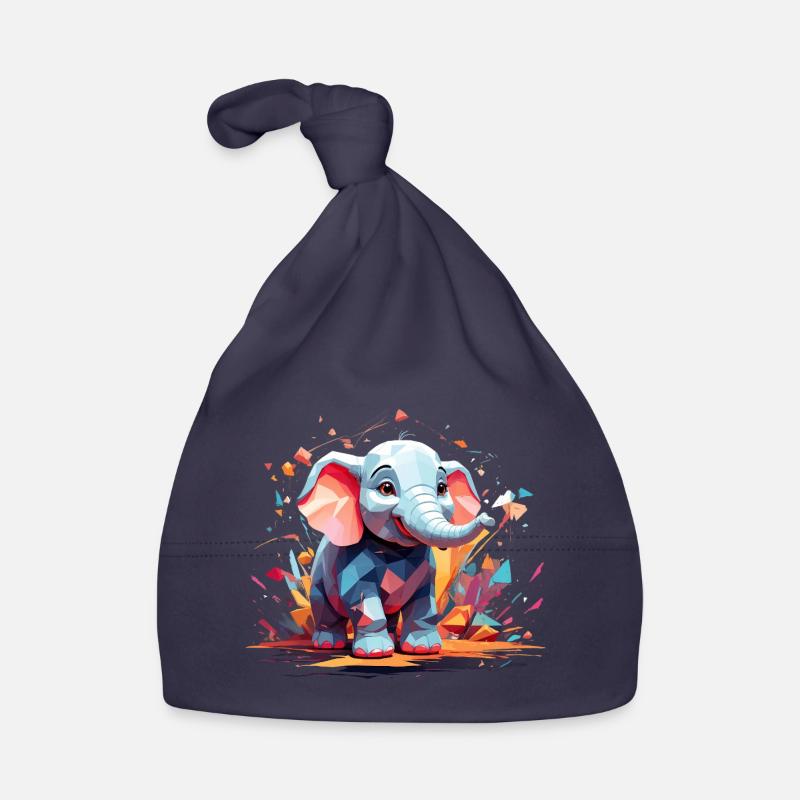 Explosion de couleur d’éléphant Bonnet bio Bébé