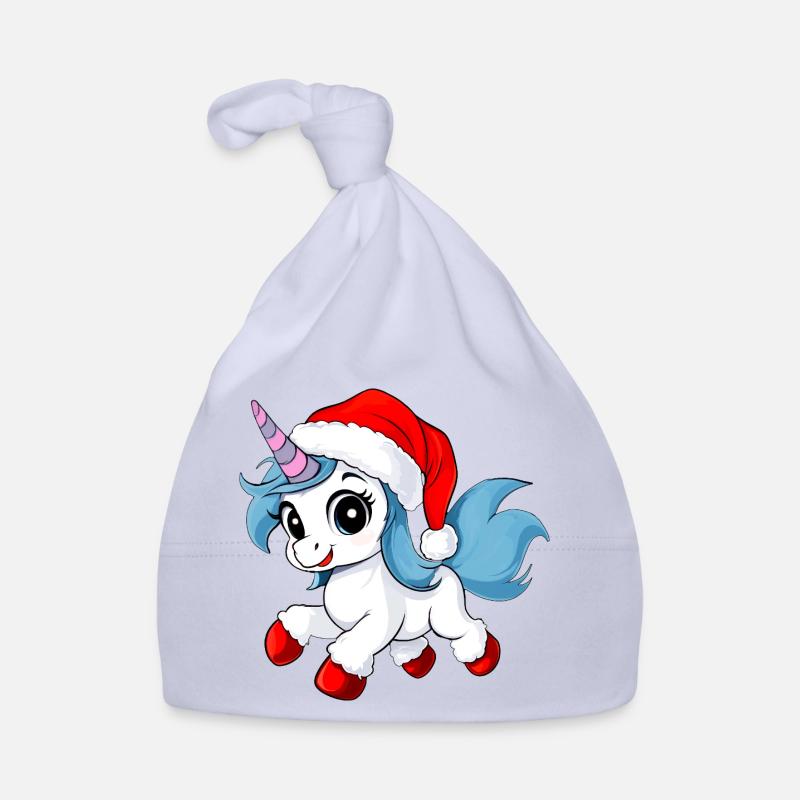 Einhörner Weihnachten Baby Bio-Mütze