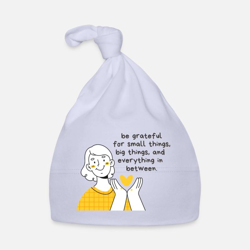Be Grateful for Small Things, Big Things Baby Bio-Mütze
