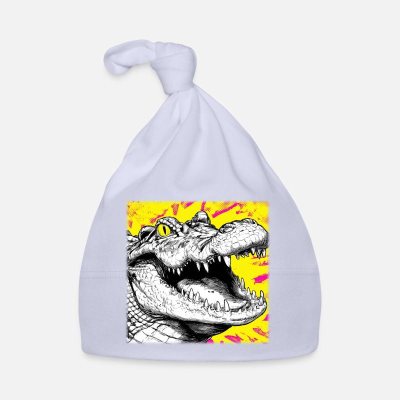 Crocodile Sketch – Urban Graffiti Style Design Organic Baby Cap