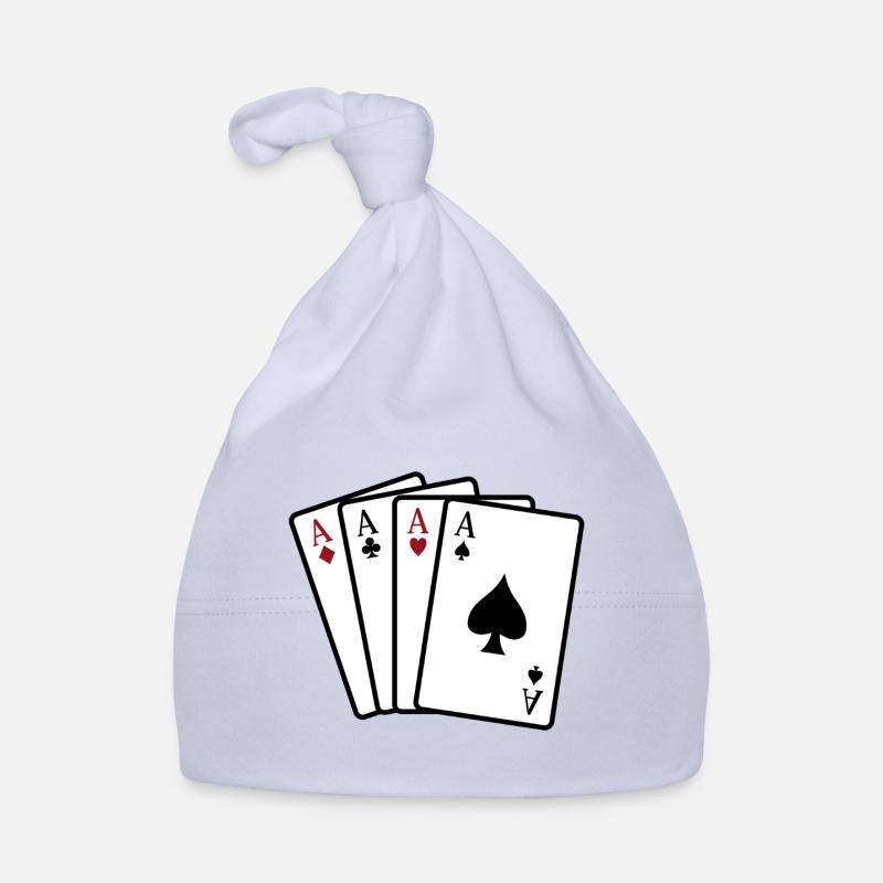 Aces playing cards Organic Baby Cap