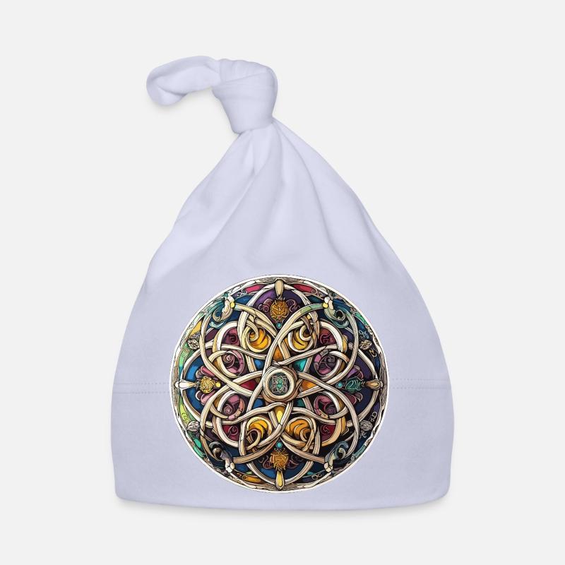 Celtic Knot Kaleidoscope Organic Baby Cap