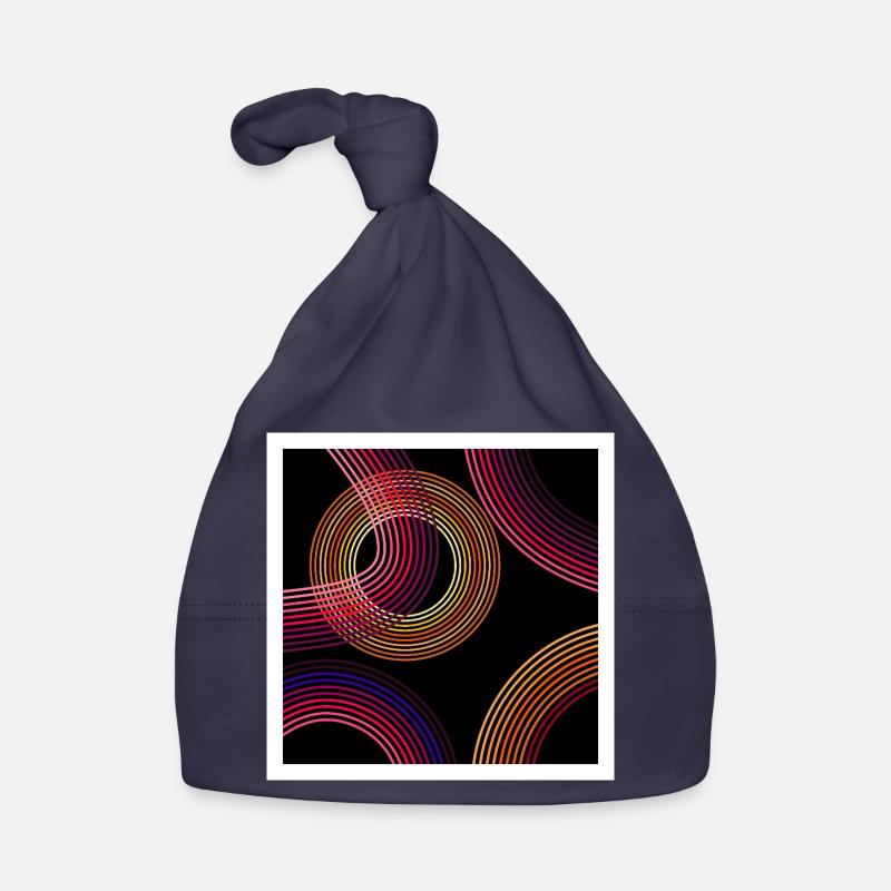 Neon Swirl Organic Baby Cap
