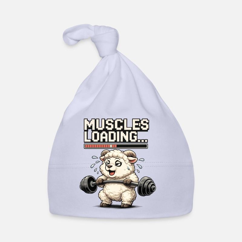 Muscle-loading lamb during strength training Organic Baby Cap