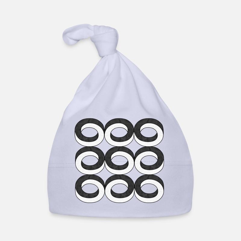 Optical Illusion Circles Texture Organic Baby Cap