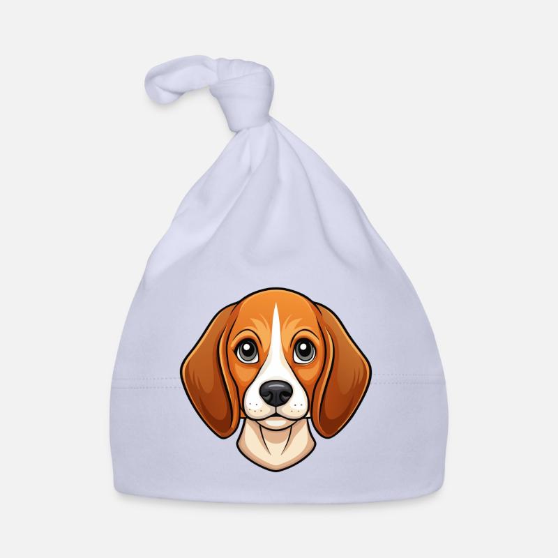 Visage de beagle Bonnet bio Bébé