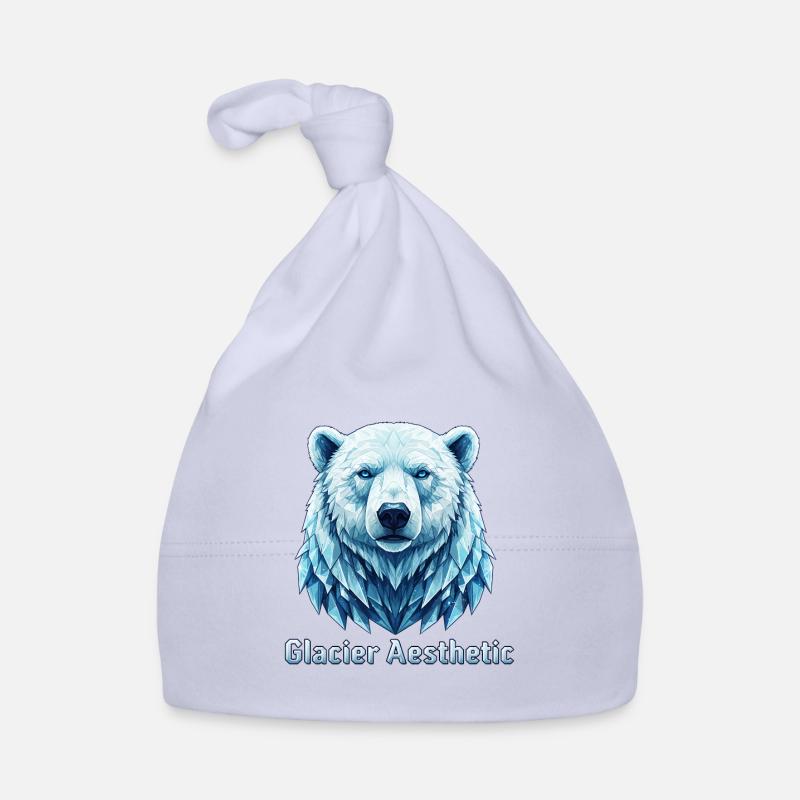 Polygone esthétique du glacier Polar Bear Bonnet bio Bébé