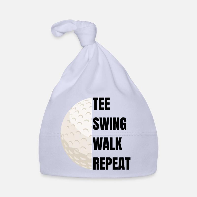 Tee Swing Walk Repeat - Golf slogan Organic Baby Cap