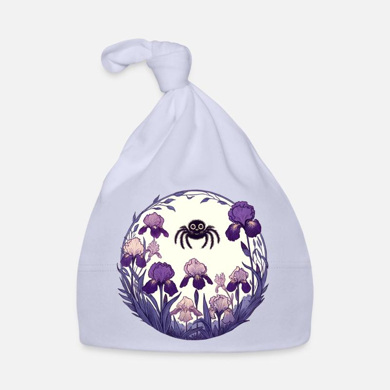Iris Garden Spider Circle Organic Baby Cap