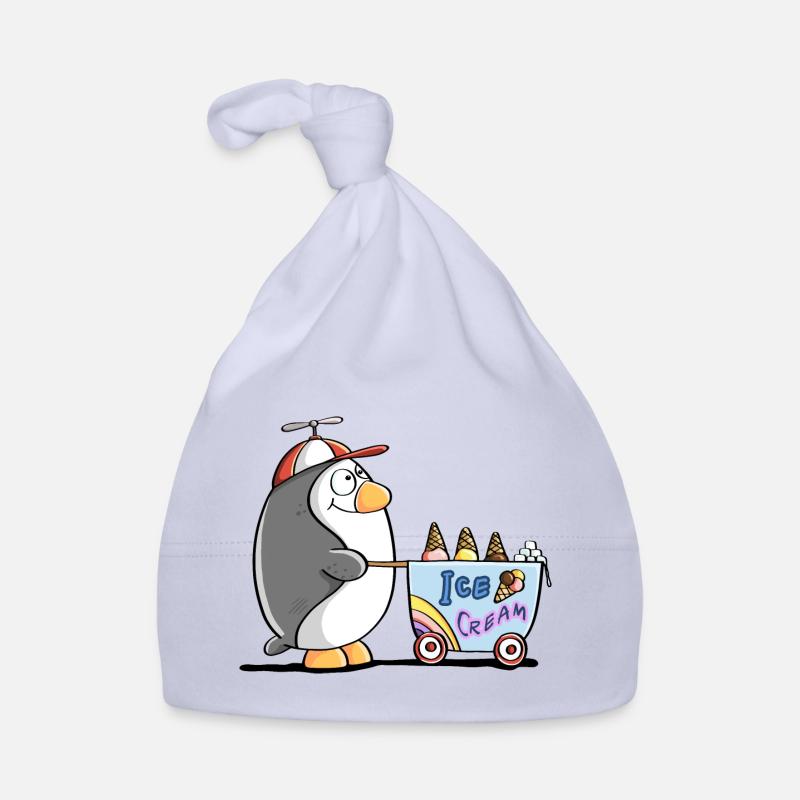 Pinguin Als Eisverkäufer - Eis Baby Bio-Mütze