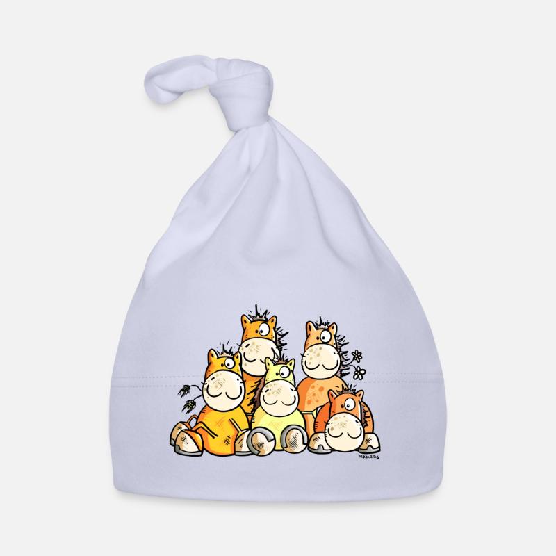 Pferde Freundschaft Baby Bio-Mütze