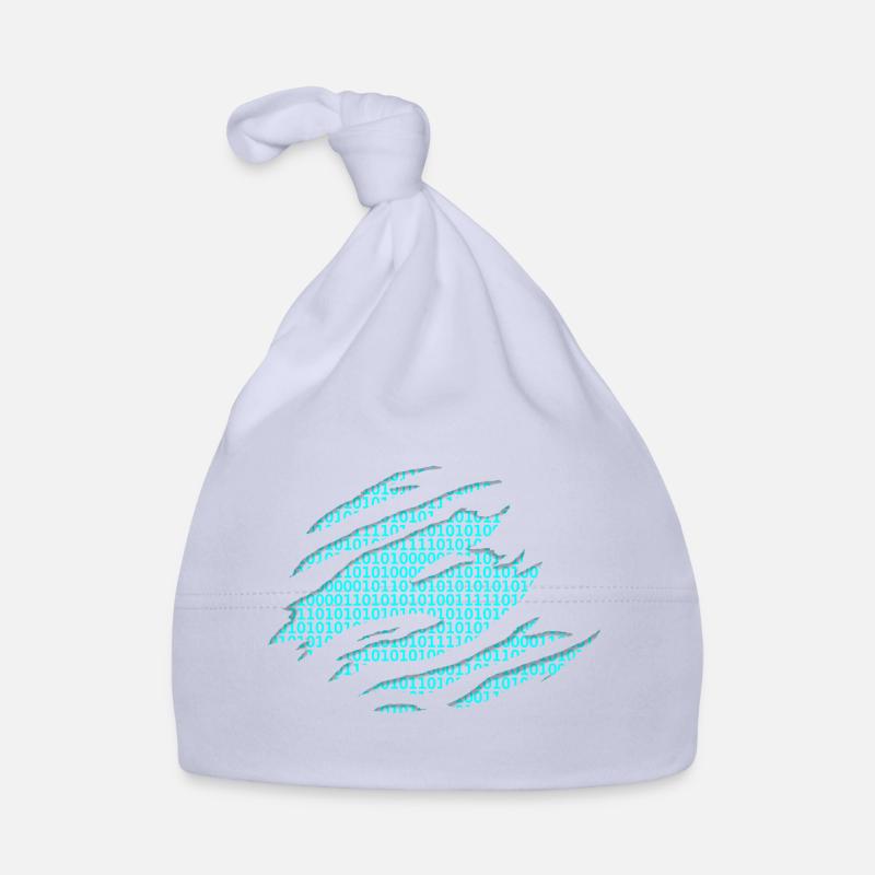 Binary numbers matrix Organic Baby Cap