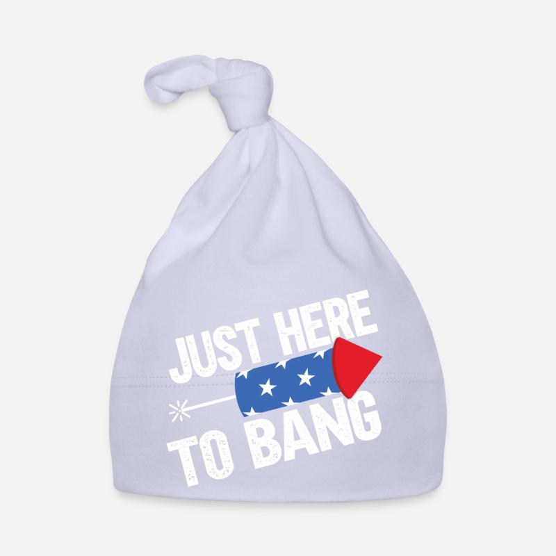 Just Here To Bang Organic Baby Cap