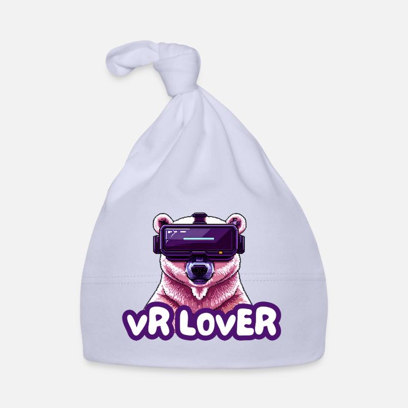 VR Bär mit Virtual Reality Brille - Baby Bio-Mütze - Sky