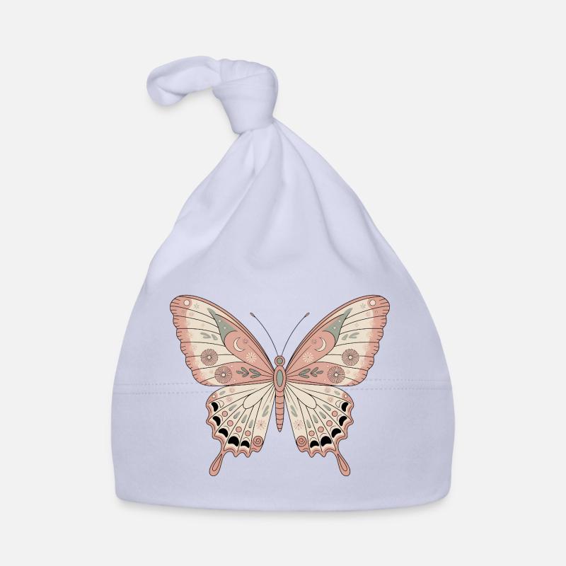 Boho Schmetterling Baby Bio-Mütze