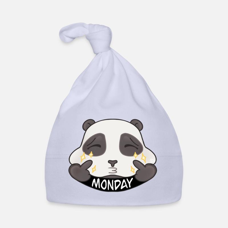 Panda Monday Éclat Cartoon Bonnet bio Bébé