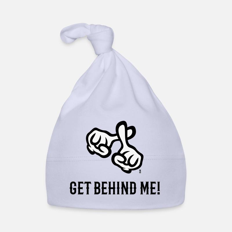 Mets-toi derrière moi ! (Croix / Bible / Religion / 2C) Bonnet bio Bébé