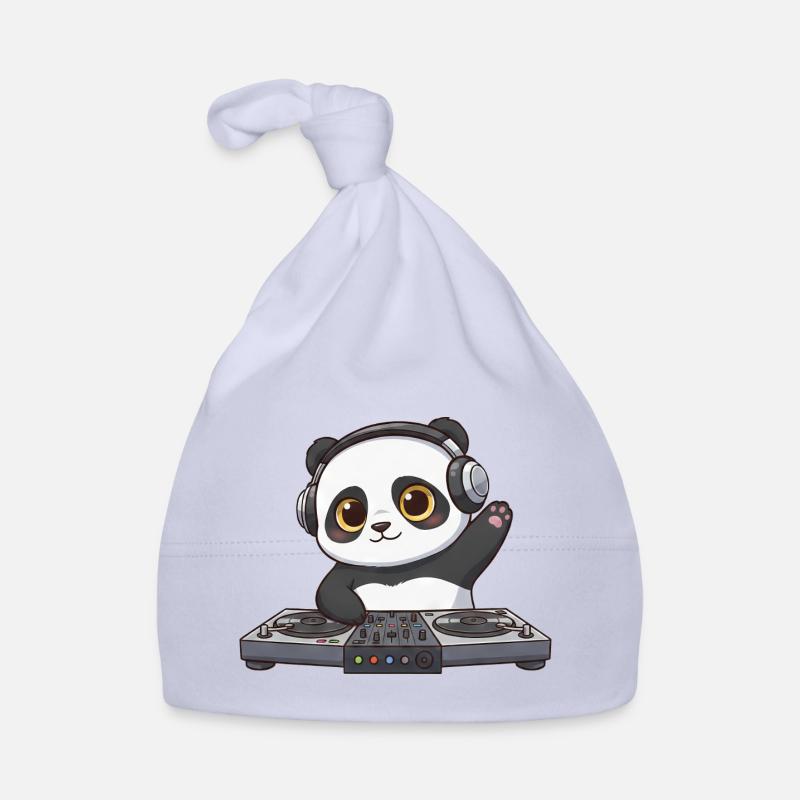 Panda DJ Music Disco Techno Electronic Dance Music Organic Baby Cap
