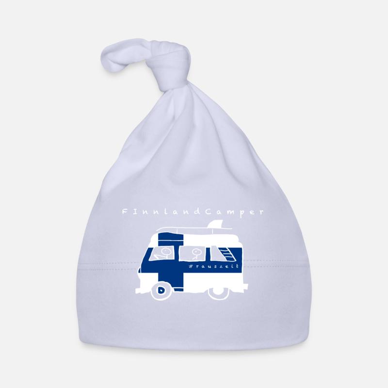 Finlande Camper - Bonnet bio Bébé - ciel