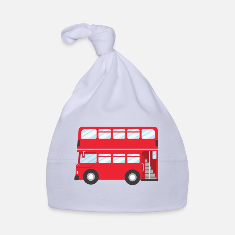 Autobus rosso di Londra Cappellino ecologico per neonato