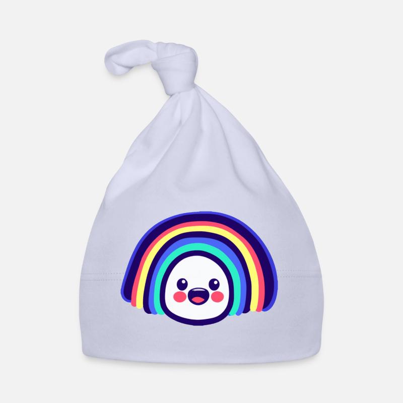 Rainbow cute Organic Baby Cap