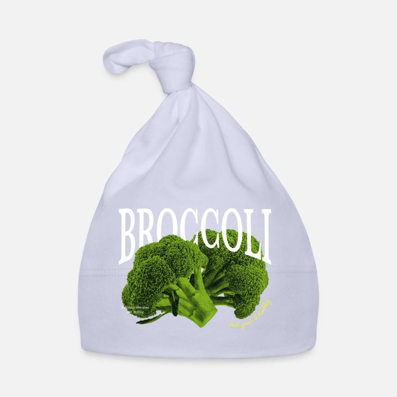 Brocoli – Design végétal esthétique - Bonnet bio Bébé - ciel