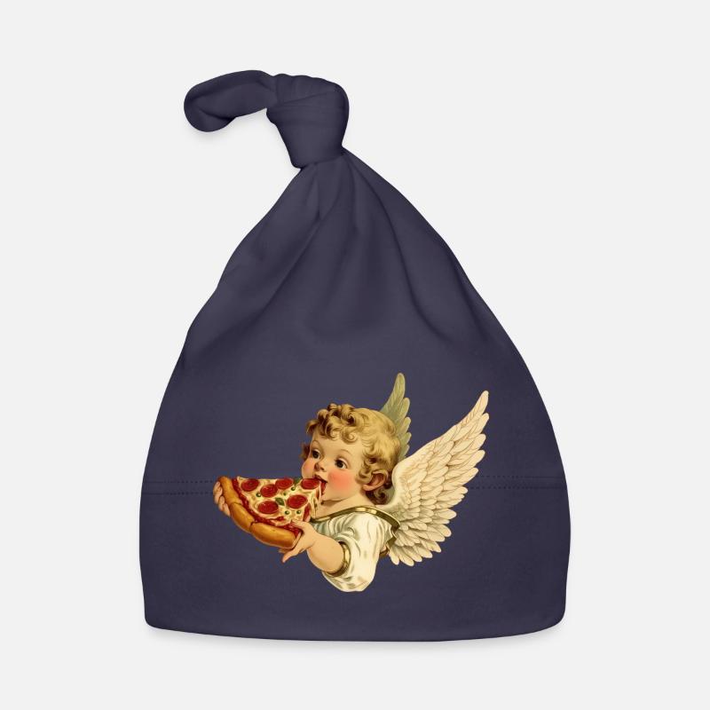 Pizza Cherub – Engelchen mit Pepperoni Baby Bio-Mütze
