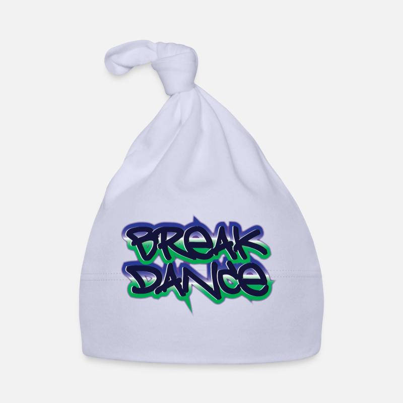 Lettrage de breakdance Bonnet bio Bébé