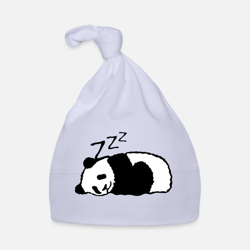 panda sleeps nap sleeping Organic Baby Cap