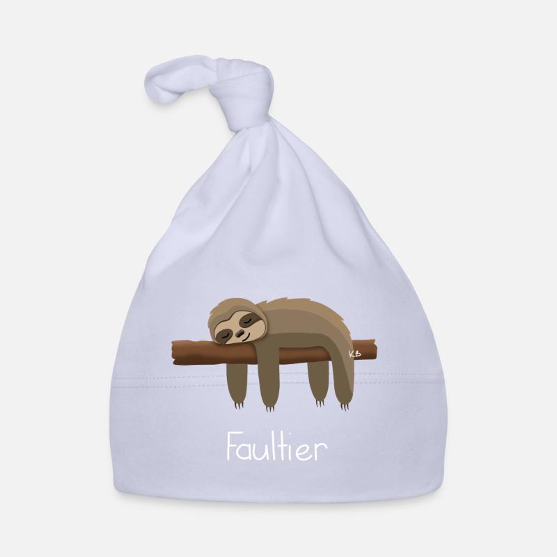 Paresse - Bonnet bio Bébé - ciel