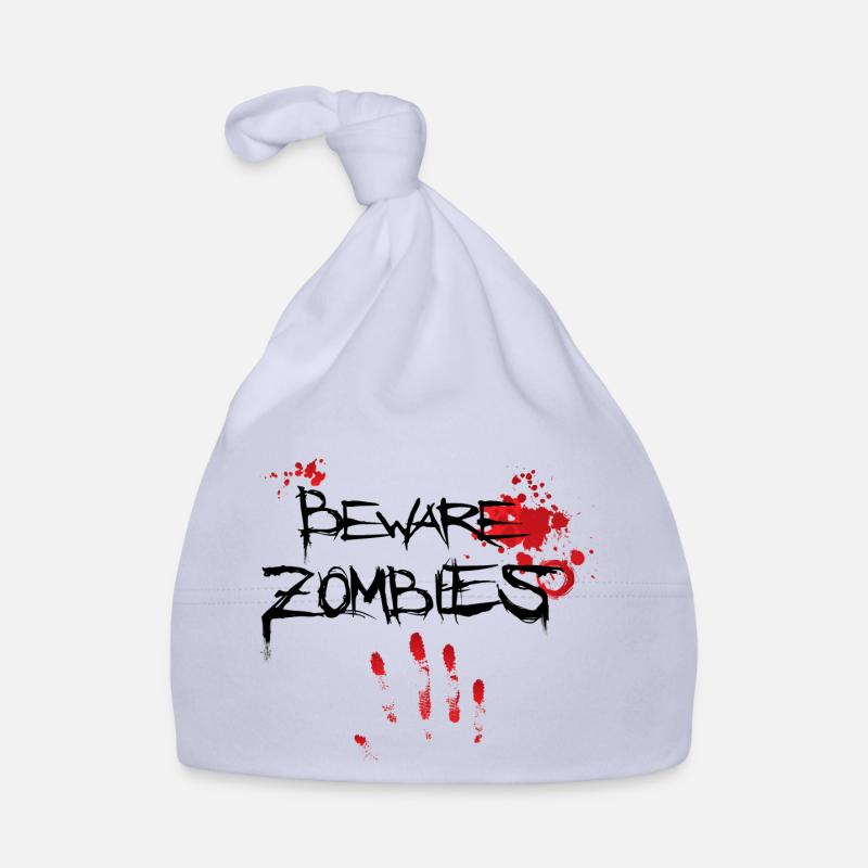 Beware Zombies Organic Baby Cap