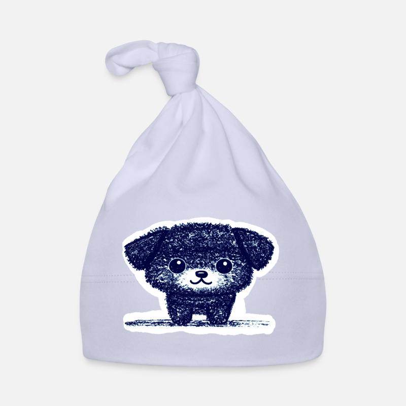 Winziges Hündchen (Blau) Baby Bio-Mütze
