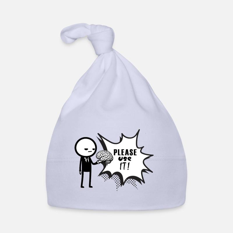 pls_use_it - Bonnet bio Bébé - ciel