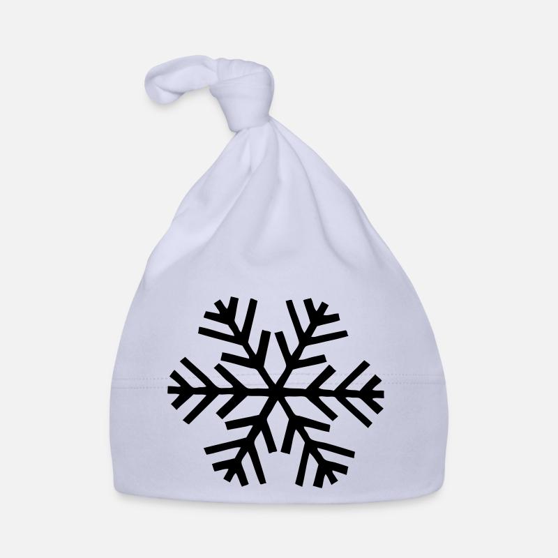 snow snowflake Organic Baby Cap