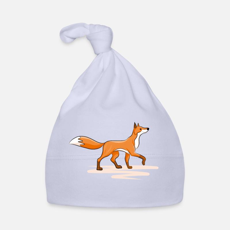 Renard - Bonnet bio Bébé - ciel