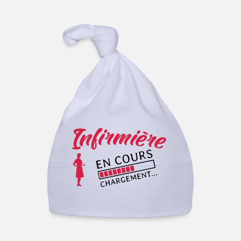 Infirmière en cours Future infirmière - Bonnet bio Bébé - ciel