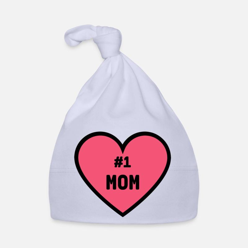 #1 MOM - Bonnet bio Bébé - ciel