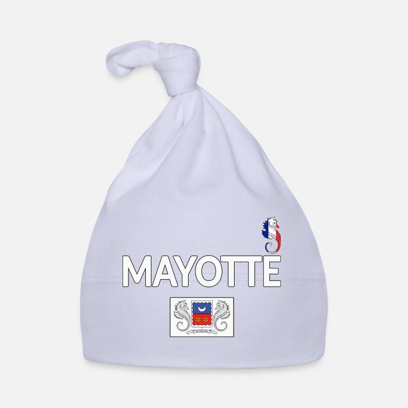 T SHIRT MAYOTTE - Bonnet bio Bébé - ciel