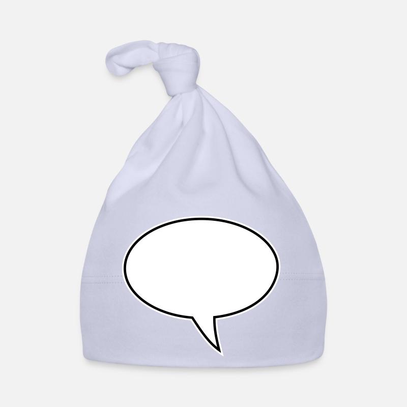 Speech bubble design right Organic Baby Cap