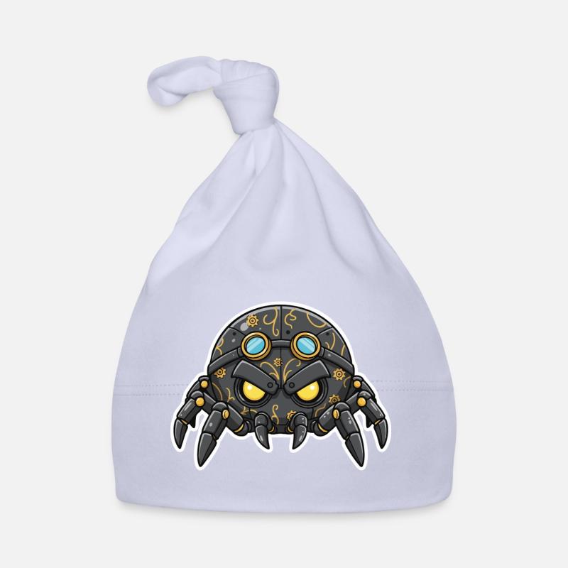 Tarantula Sentinel Steampunk Mechanical Black Organic Baby Cap