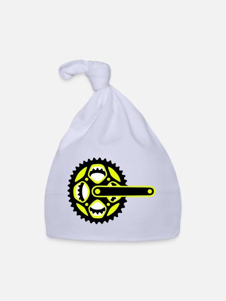Icône de plateau de vélo - Bonnet bio Bébé - ciel - Devant