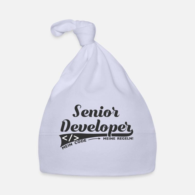 Senior Developer Software Developer Gift Nerd Organic Baby Cap