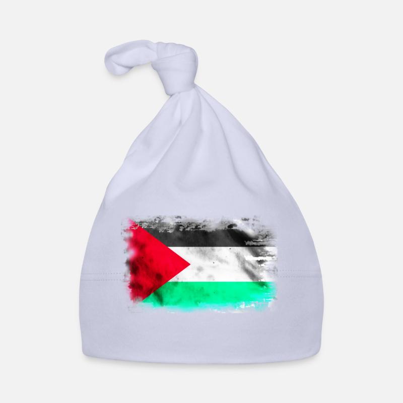 Contexte avec le drapeau de la Palestine Bonnet bio Bébé