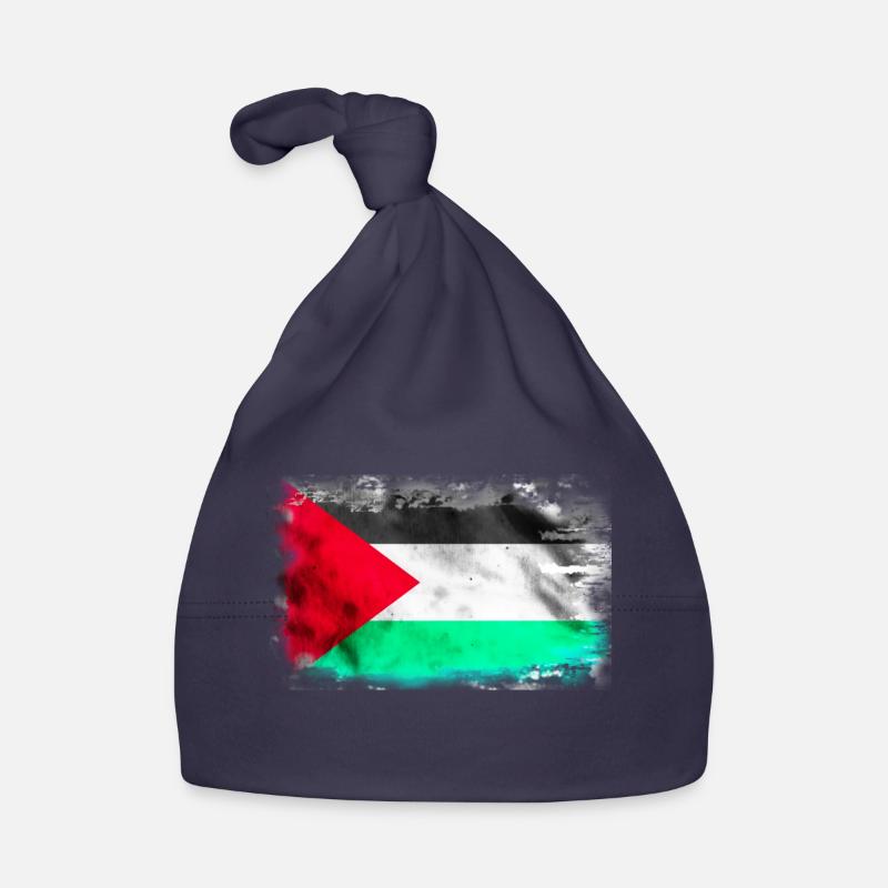 Contexte avec le drapeau de la Palestine Bonnet bio Bébé