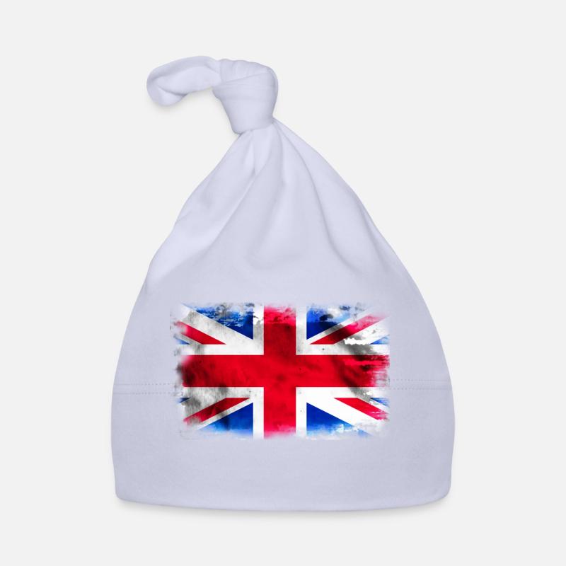 Contexte avec le drapeau du Royaume-Uni Bonnet bio Bébé