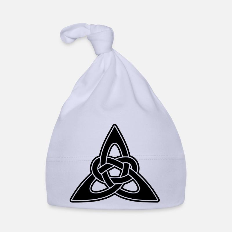 Celtic knots - Organic Baby Cap - sky